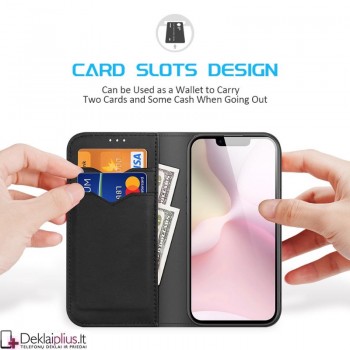 Dux Ducis Hivo odinis dėklas - juodas (Apple Iphone 16e/Iphone 17e) Dux Ducis Hivo odinis dėklas - juodas (Apple Iphone 16e/Iphone 17e)
